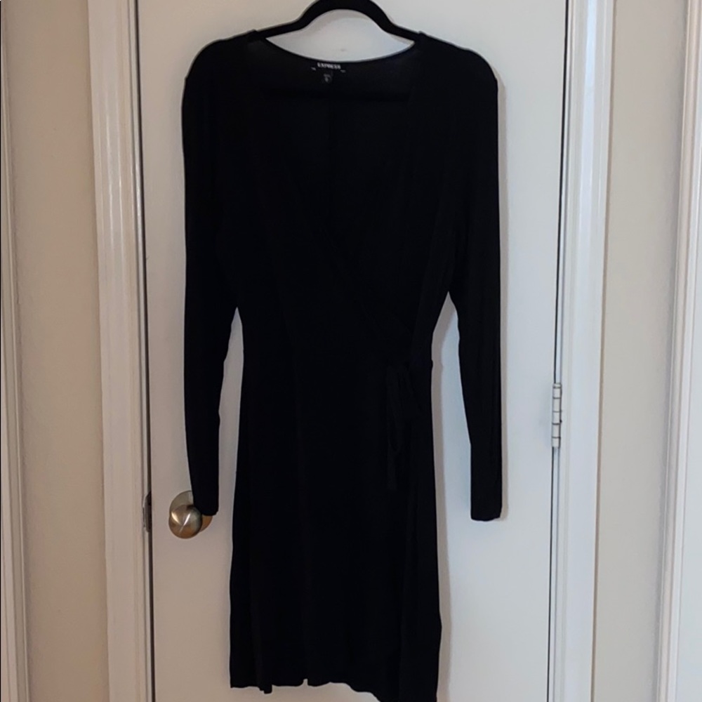 Cotton express wrap dress